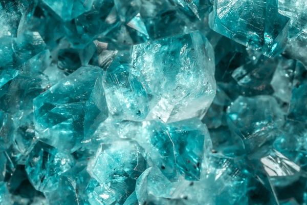 Cristais quartzo azul para comunicação e tranquilidade