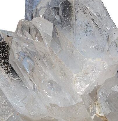 Cristal de quartzo transparente simbolizando conexão energética entre tutor e pet